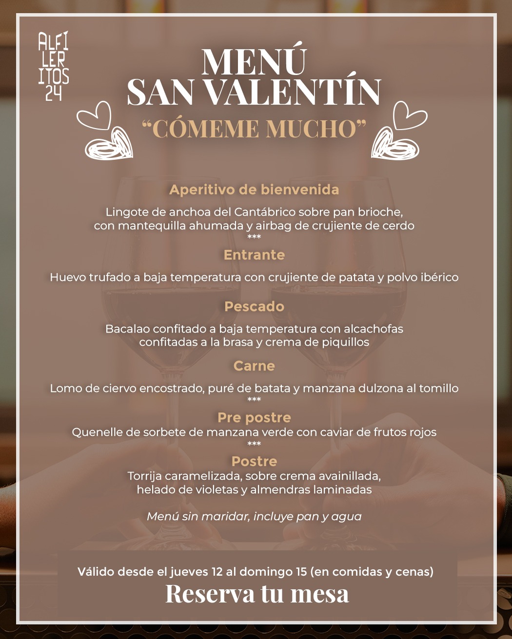 menu san valentin